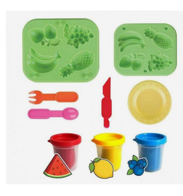Mini Fruit Party Play Dough Set