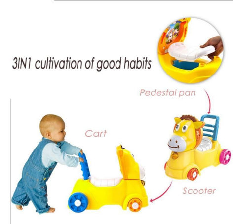 Walker Potty Ride 3in1 Donkey