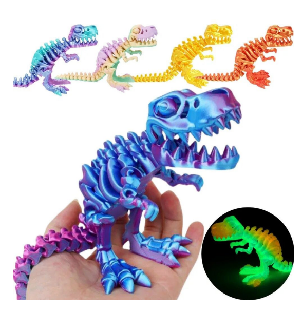 3D-Printed Dinosaur Skeleton Toys