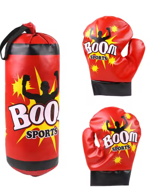 Boxing Bag Set With Gloves