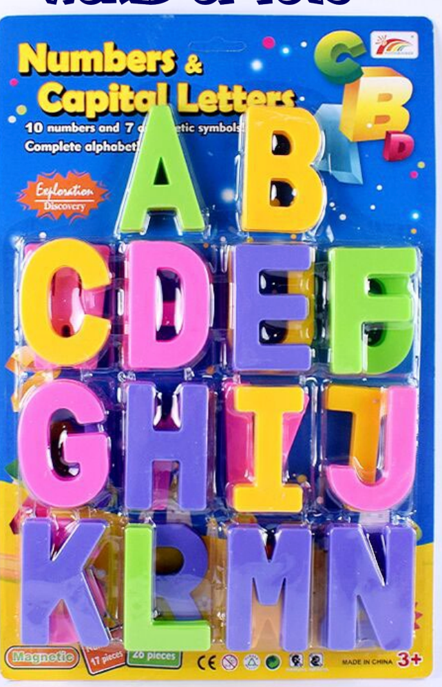 Numbers And Capital Magnetic Letters