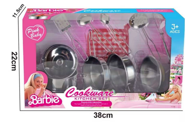 Barbie Cookware Kitchen Set