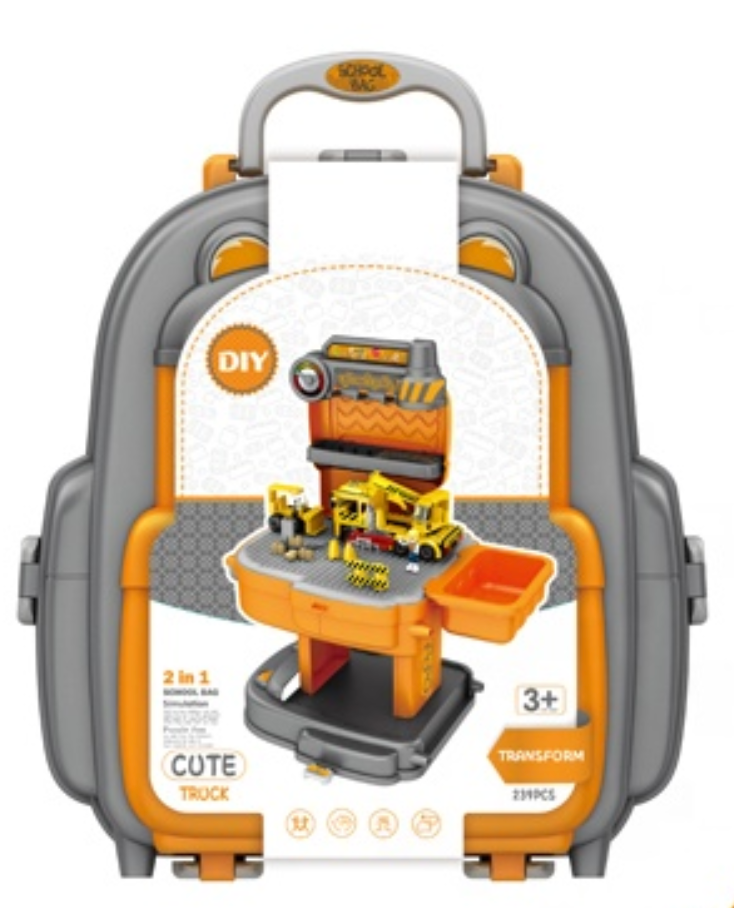 2 In 1 School Bag Truck Lego Set