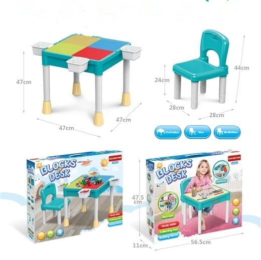 "Blocks Desk" A 2-in-1 Activity Table