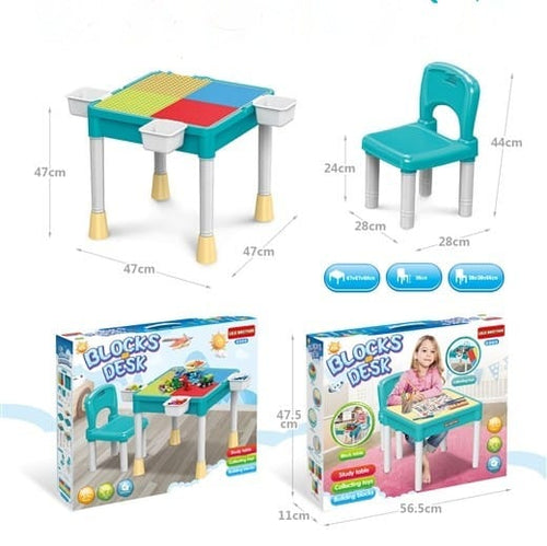 "Blocks Desk" A 2-in-1 Activity Table
