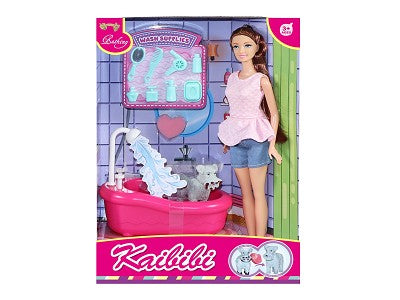 Kaibibi Pet Bathtime Doll Set