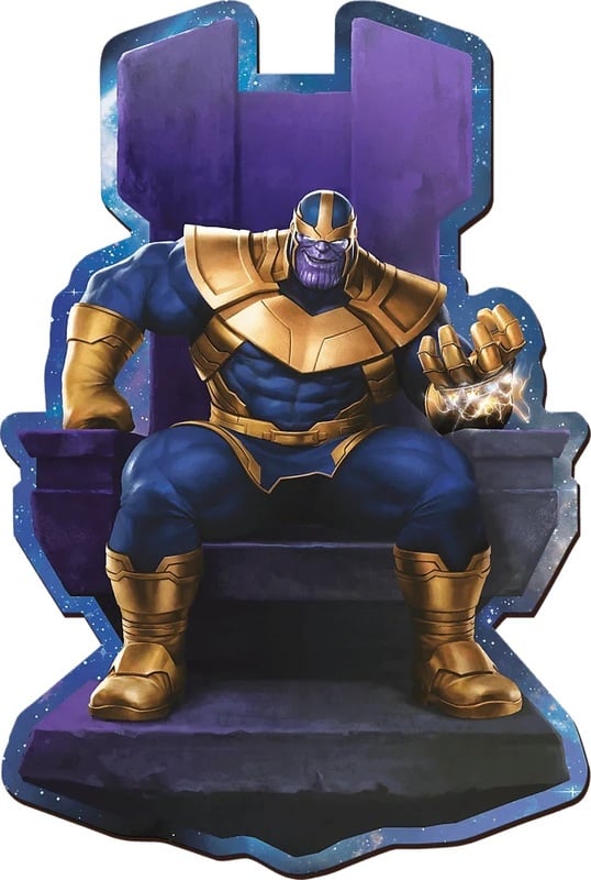 Trefl Wood Craft Marvel Avengers Thanos on Throne 160-piece wooden puzzle.