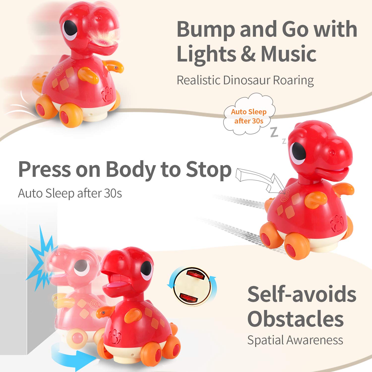 Hola Touch & Go Music Light Dino
