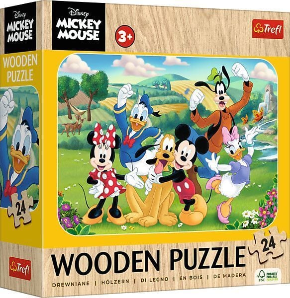 24 Wooden Puzzle"- Mickey and Friends