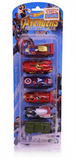 Hot Wheel Avengers Die Cast Metal Car Set