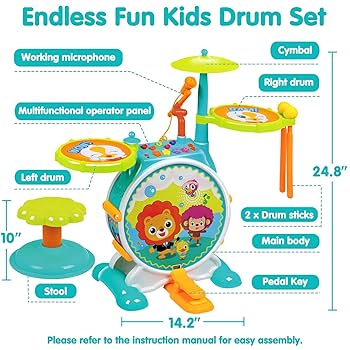 Musical drum with chair, Hola, Banging Bopping