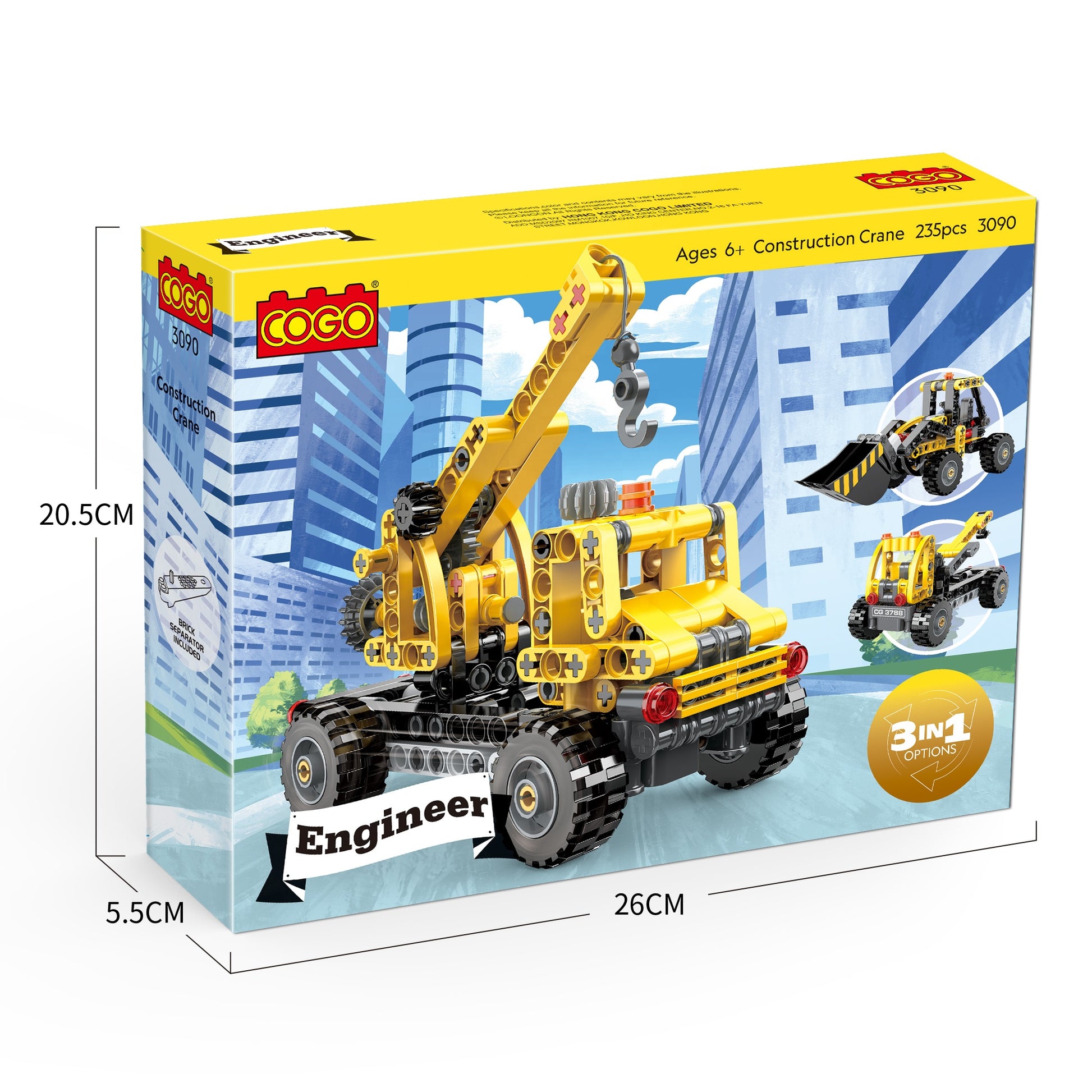 COGO Engineer Construction Building Block Set