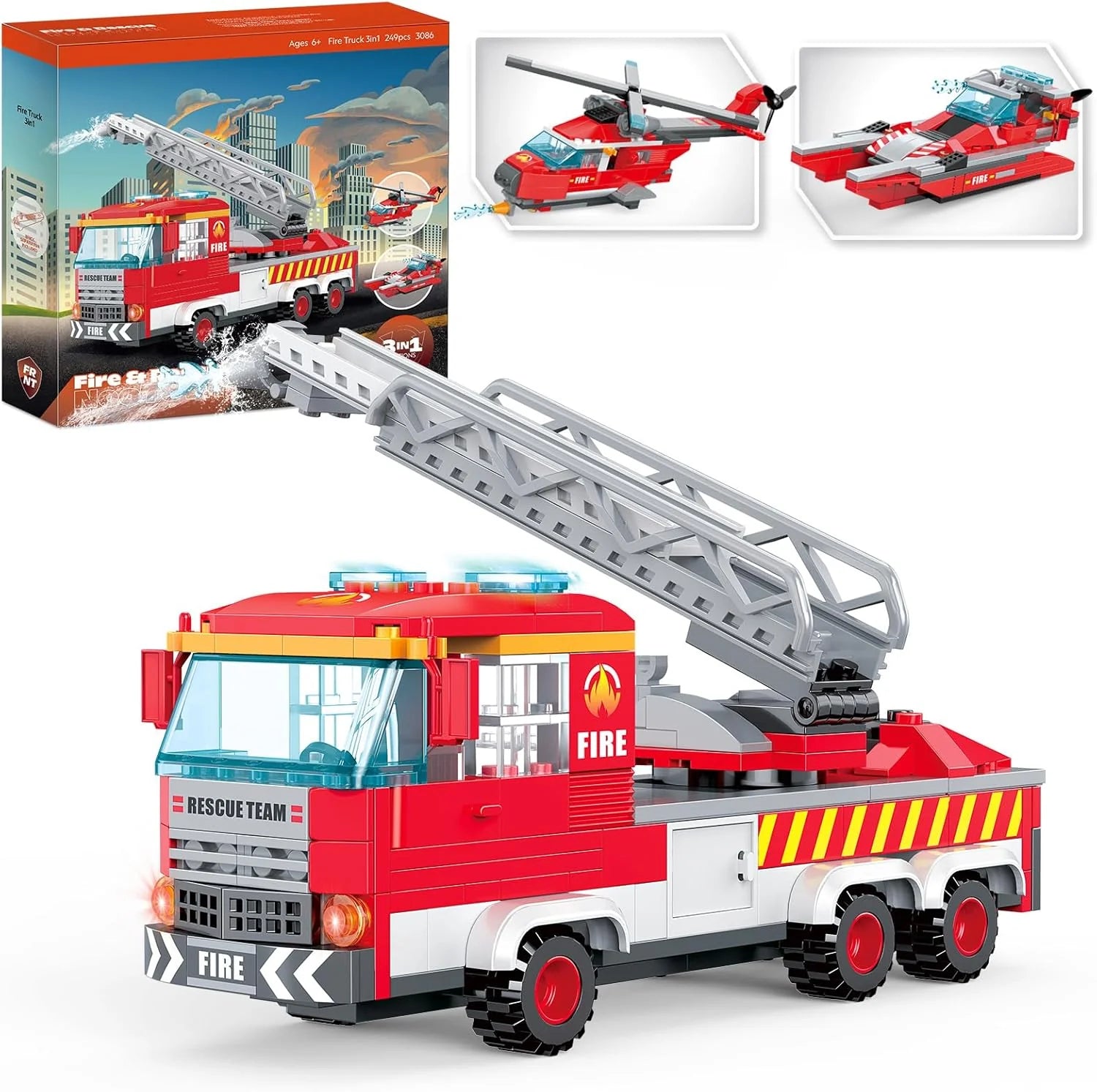 Cogo Fire & Rescue Neotown Building Block Set