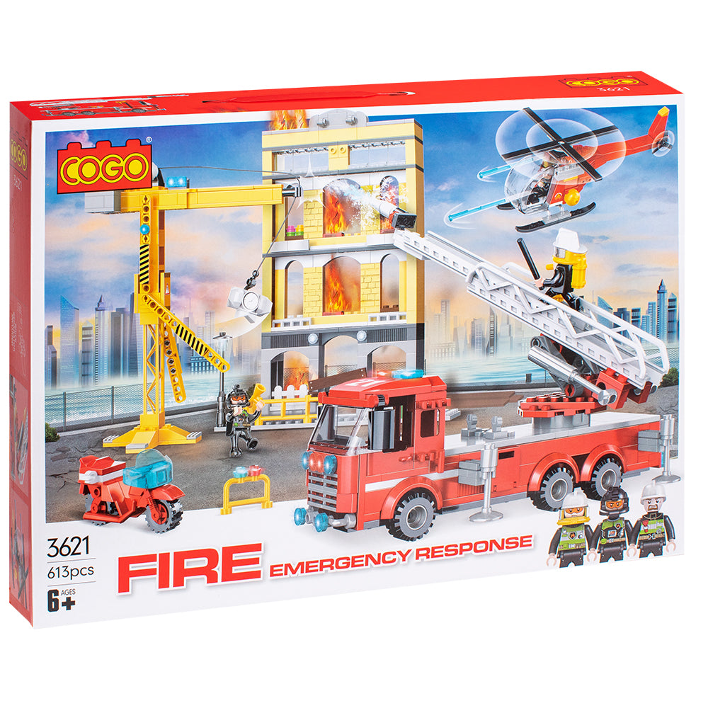 Cogo Fire Emergency Response Building Block Set