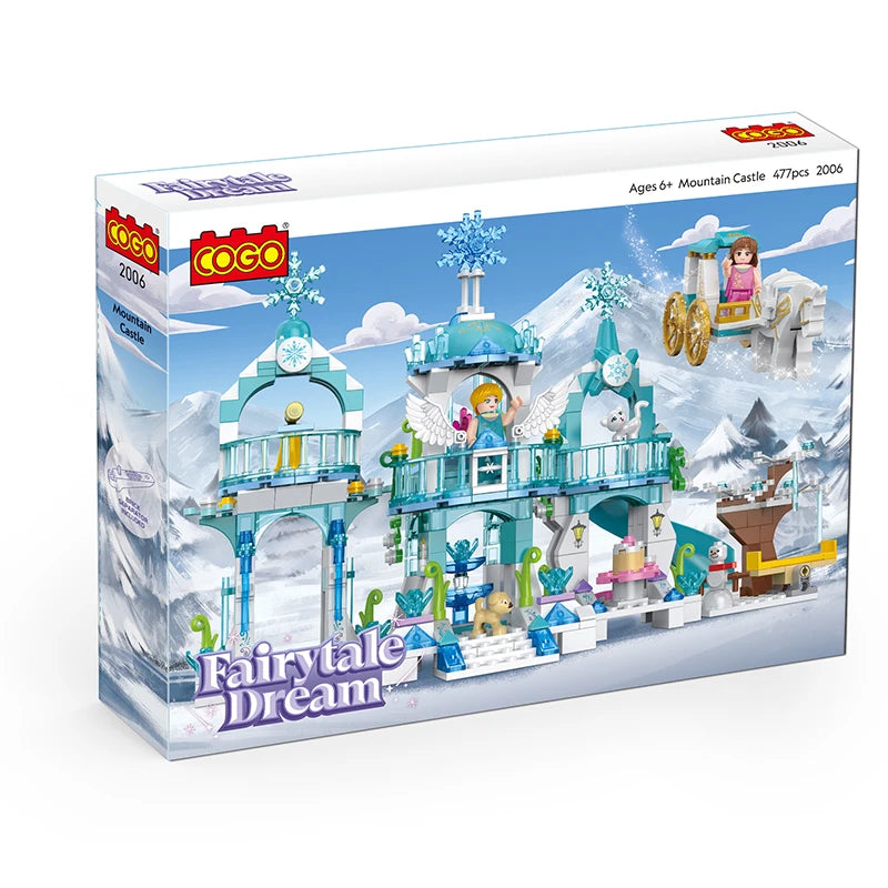 COGO Mountain Castle Fairytale Dream Building Block Set.