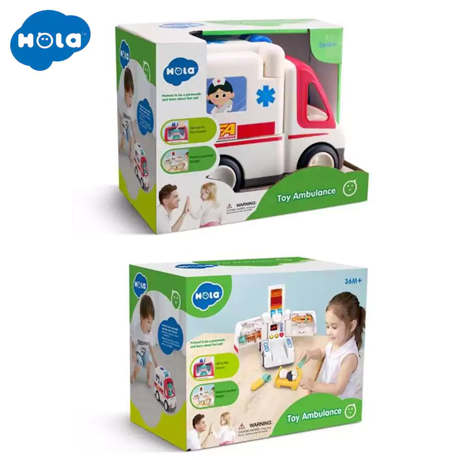 HOLA Ambulance Toy (with lights/music/electric universal)
