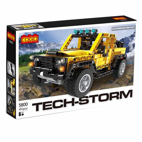 COGO Tech-Storm Climbing Beast, A 491 Piece Building Block Set For An Off-Road Jeep