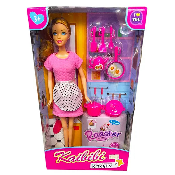 Kaibibi Let's Cook Together Kitchen Doll Set