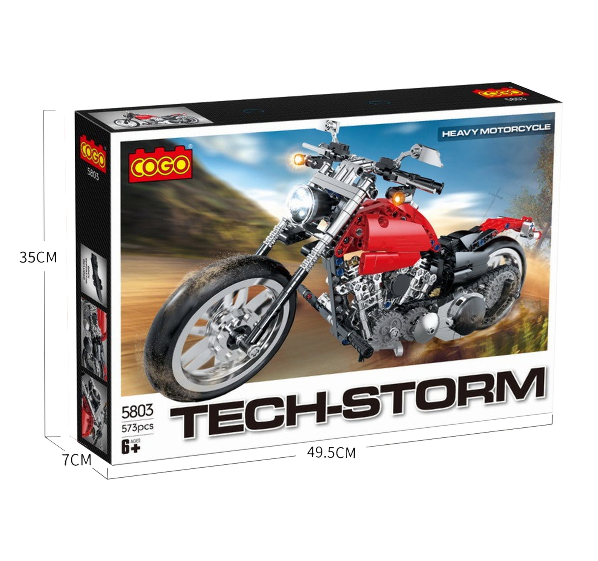 COGO Tech-Storm Heavy Motorcycle Building Block Set