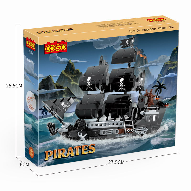 COGO Pirate Ship Building Block Set