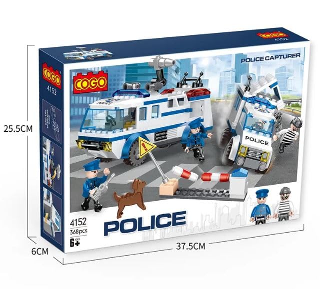 Cogo Police Car Building Block Set