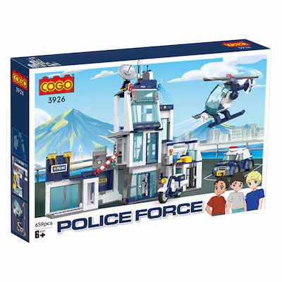 Cogo Police City Building Block Set