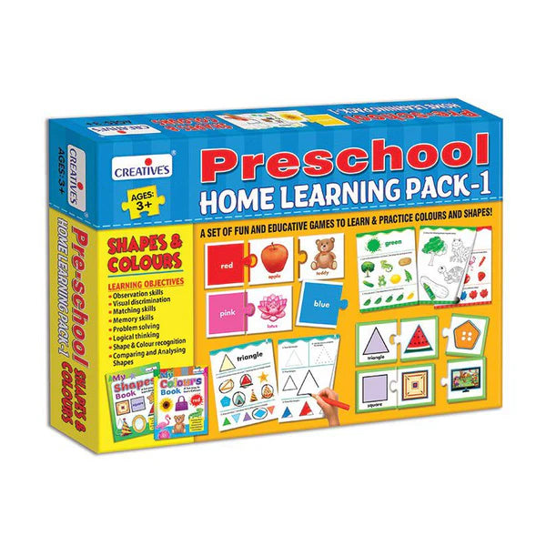 Creatives Preschool Home Learning Pack 1 Shapes Or Colors