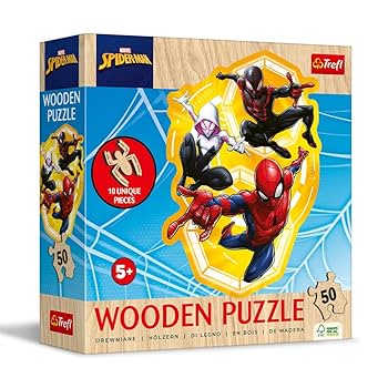 50 Wooden Contour Puzzle- Spiderman