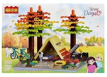 Cogo Merry Days Autumn Camping Trip Building Block Set.