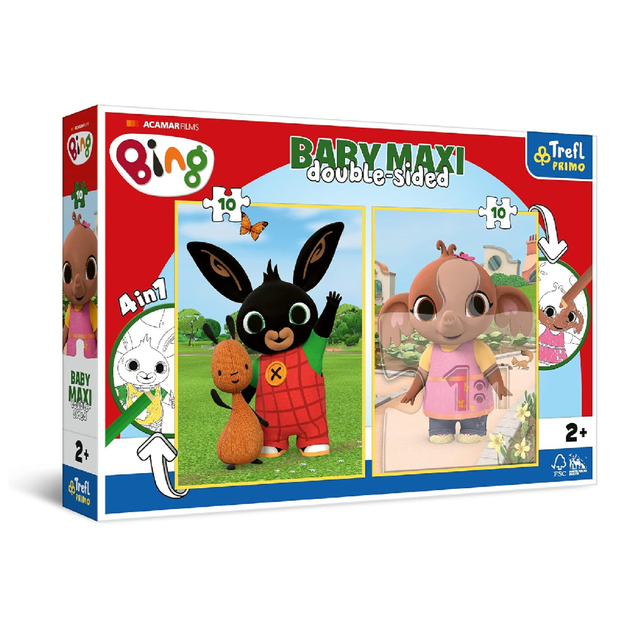 Trefl Baby MAXI Puzzle Pieces Featuring Bing Bunny