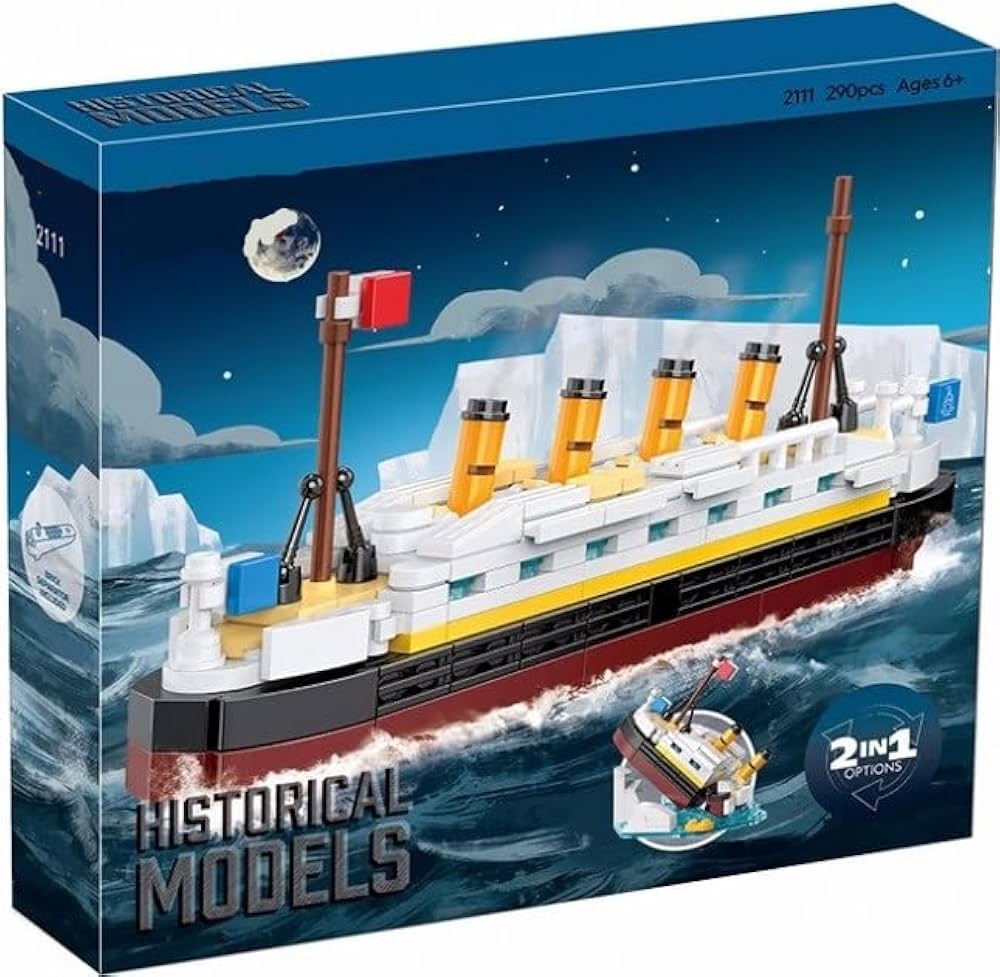 Titanic Building Blocks Set, 3D Titanic Model