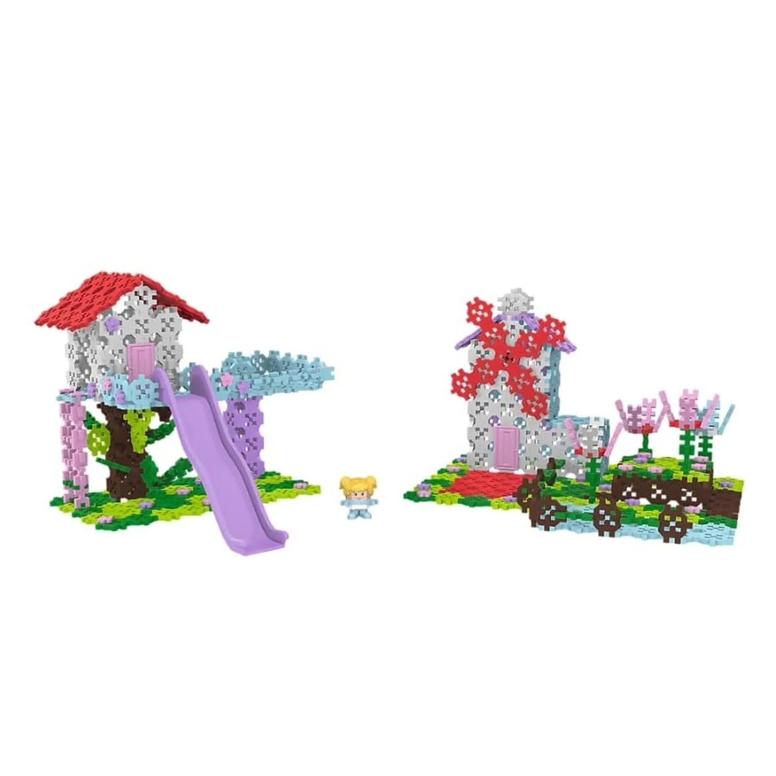 Trefl – Connect 2 in 1 Brick Set Tree House / Windmill