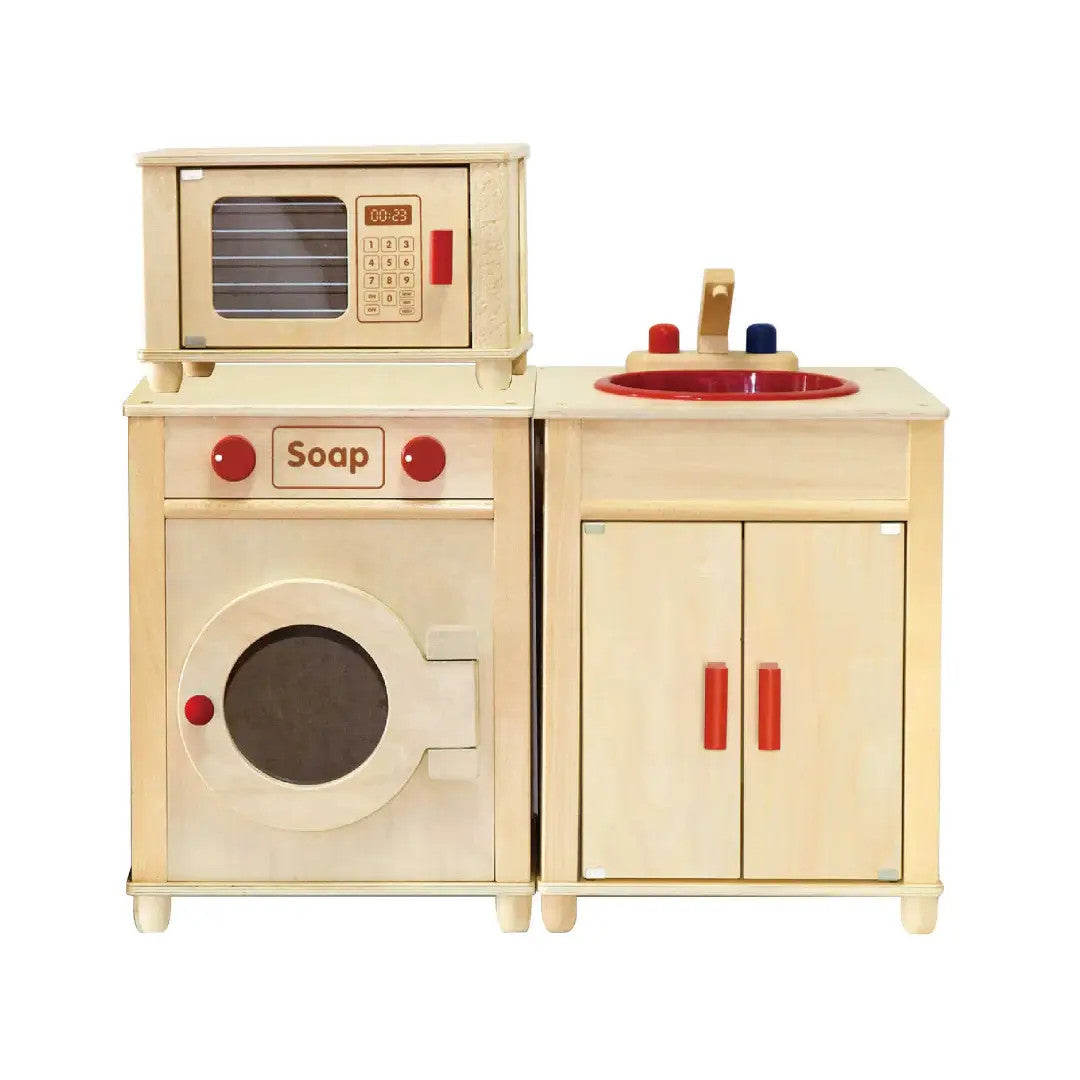 Viga Wooden Play Kitchen Set